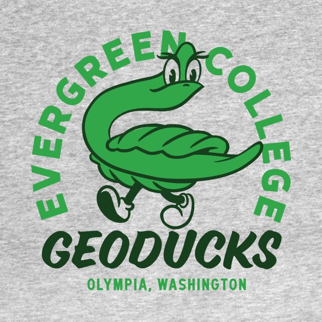 Evergreen College Geoducks by sombreroinc